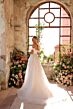 Amarra 44013 Camila High Slit Plunging Neck Wedding Dress