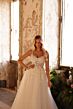 Amarra 44020 Caroline Illusion Bodice Scoop Back Wedding Dress