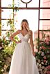 Amarra 44021 Riley Illusion Bodice V-Neck Spaghetti Strap Wedding Gown