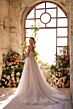 Amarra 89105 Mia Floral-Applique Bodice High Slit Bridal Gown