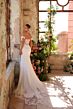 Amarra 89109 Zoe Petal Train Strapless Fit-And-Flare Bridal Gown