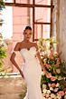 Amarra 89109 Zoe Petal Train Strapless Fit-And-Flare Bridal Gown