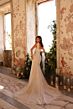 Amarra 89115 Autumn Plunging Neck Shoulder Streamer Wedding Gown