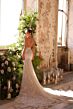 Amarra 89125 Alyssa Sheer Bodice Beaded Fit-And-Flare Wedding Gown