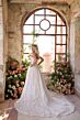 Amarra 89133 Blakely Plunging Scalloped Neck Lace Bridal Dress