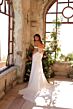 Amarra 89135 June Off-The-Shoulder Back Bow Streamer Bridal Dress