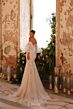 Amarra 89137 Reign Sheer Sleeve Godet Skirt Bridal Gown