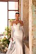 Amarra 89143 Cali Watteau Train Lace Hip Bridal Dress