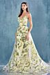 Andrea and Leo A0770 Floral Print Long Overskirt Dress