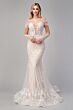 Andrea and Leo A1022 Plunging Neckline Wedding Dress
