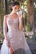 Andrea and Leo A1361 Removable Overskirt Scoop Neck Evening Gown