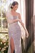 Andrea and Leo A1361 Removable Overskirt Scoop Neck Evening Gown