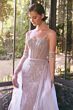 Andrea and Leo A1361 Removable Overskirt Scoop Neck Evening Gown