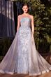 Andrea and Leo A1365 Overskirt Beaded Strapless Evening Gown