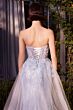 Andrea and Leo A1365 Overskirt Beaded Strapless Evening Gown