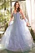 Andrea and Leo A1369 Strapless Beaded A-Line Notched Neck Formal Dress