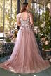 Andrea and Leo A1401 Sleeveless Floral A-Line Mother Of The Bride Gown