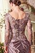 Andrea and Leo A1403 Illusion Sleeve Scoop Neck Dress