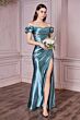 Andrea and Leo KV1056 Draped Bodice Ruffle Sleeve Evening Dress