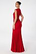 Andrea and Leo T2009P V-Neck Ruched Bodice Evening Gown