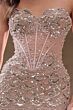 Andrea and Leo A1481 Illusion Bodice Scalloped Neck Dress