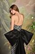 Andrea and Leo A1486 Bow Train Strapless Beaded Dress