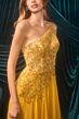 Andrea and Leo A1495 Beaded Illusion Bodice One-Shoulder Dress