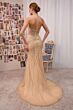 Andrea and Leo A1519 Beaded Mermaid Organza Ruffle Sleeve Dress