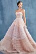 Andrea and Leo A0767 Ruffle Skirt Strapless Dress