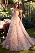 Andrea and Leo A0767 Ruffle Skirt Strapless Dress