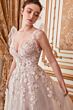 Andrea and Leo A1018 Lennox Ruffle Sleeve V-Neck Dress