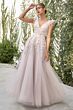 Andrea and Leo A1018 Lennox Ruffle Sleeve V-Neck Dress