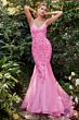 Andrea and Leo A1201 Mermaid Silhouette Lace-Up Dress