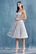 Andrea and Leo A0823 Spaghetti Strap Illusion Midriff Dress