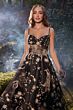 Andrea and Leo A0823 Spaghetti Strap Illusion Midriff Dress