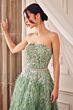 Andrea and Leo A1226 A-Line Feather Skirt Dress