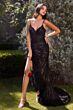 Andrea and Leo A1228 High Slit Ruffle Hem Dress
