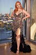Andrea and Leo A1229 Lace-Up Back Feather Skirt Dress
