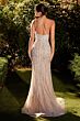 Andrea and Leo A1230 One-Shoulder Cutout Beaded Dress