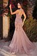 Andrea and Leo A1231 Scoop Back Mermaid Dress
