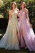 Andrea and Leo A1236 Embroidered Bodice Halter Neck Dress