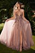 Andrea and Leo A1236 Embroidered Bodice Halter Neck Dress