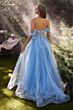 Andrea and Leo A1237 Corset Bodice Applique Strap Dress