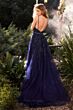 Andrea and Leo A1251 Plunging Neck Open Back Dress