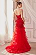 Andrea and Leo A1255 Gauntlet Sleeve Fit And Flare Dress
