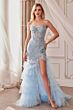 Andrea and Leo A1255 Gauntlet Sleeve Fit And Flare Dress
