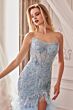 Andrea and Leo A1255 Gauntlet Sleeve Fit And Flare Dress