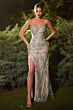 Andrea and Leo A1256 Beaded Sweetheart Neck Dress