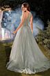 Andrea and Leo A1259 Asymmetric Neck A-Line Dress