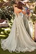 Andrea and Leo A1261 A-line Plunging Neck Dress